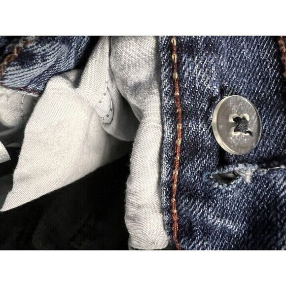 0204 PS Aeropostale Jean Size 8 Slim Blue Jean Denim Pants No Elastic - Picture 6 of 7